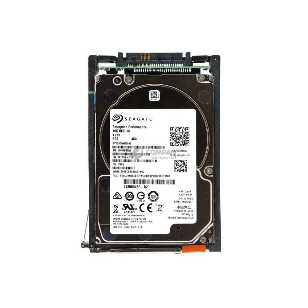 005051632 EMC HDD 1.2TB 10K SAS 6/12G 4KN 2.5" SFF